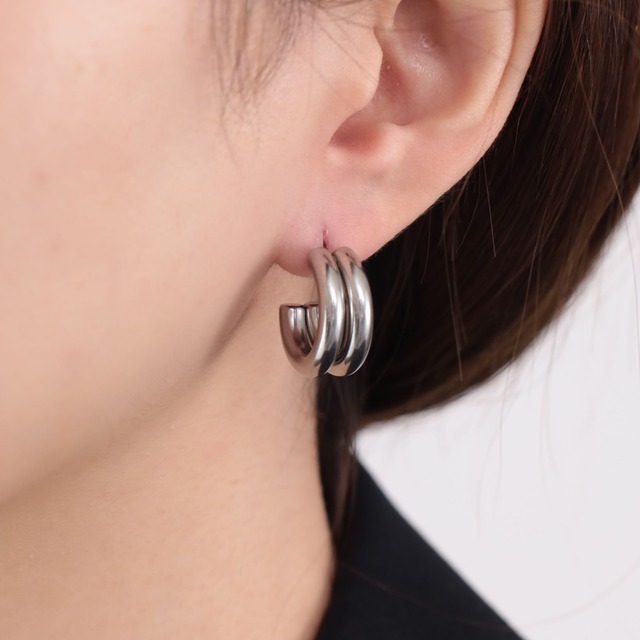 316L double relier hoop pierce  #p148