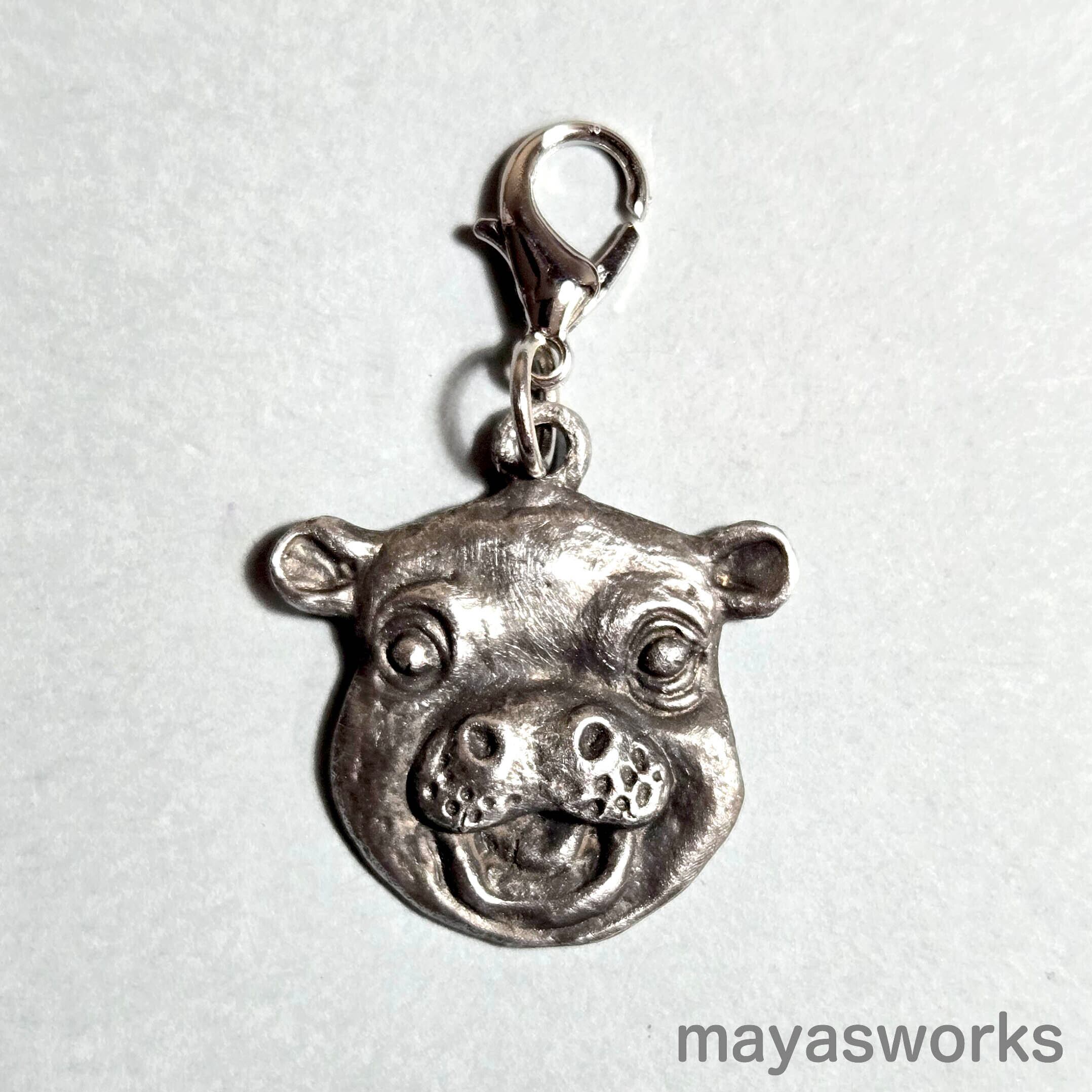 【Metal Drawing】 No.011 コビトカバのチャーム