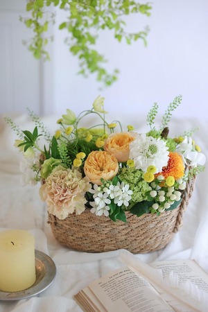 【色合い選べる】2025母の日フラワーギフト「パニエ・タルト 」