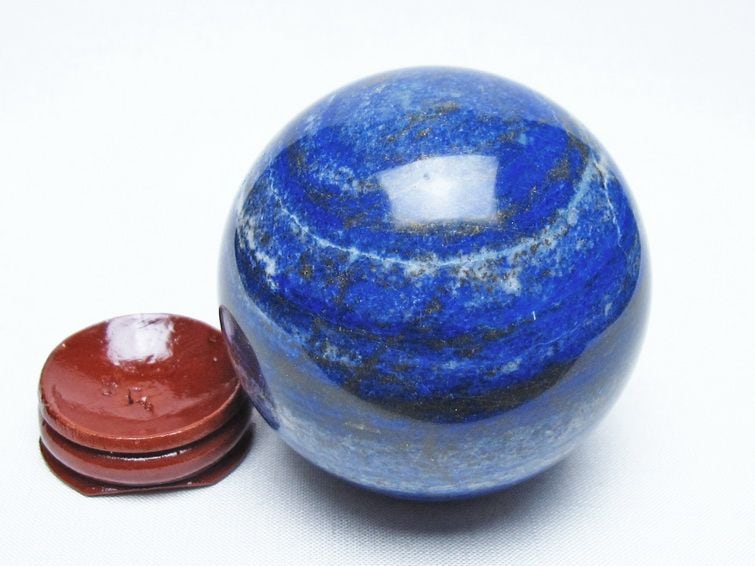 ラピスラズリ 丸玉 65mm スフィア 置物 一点物 151-10075 | 天然石