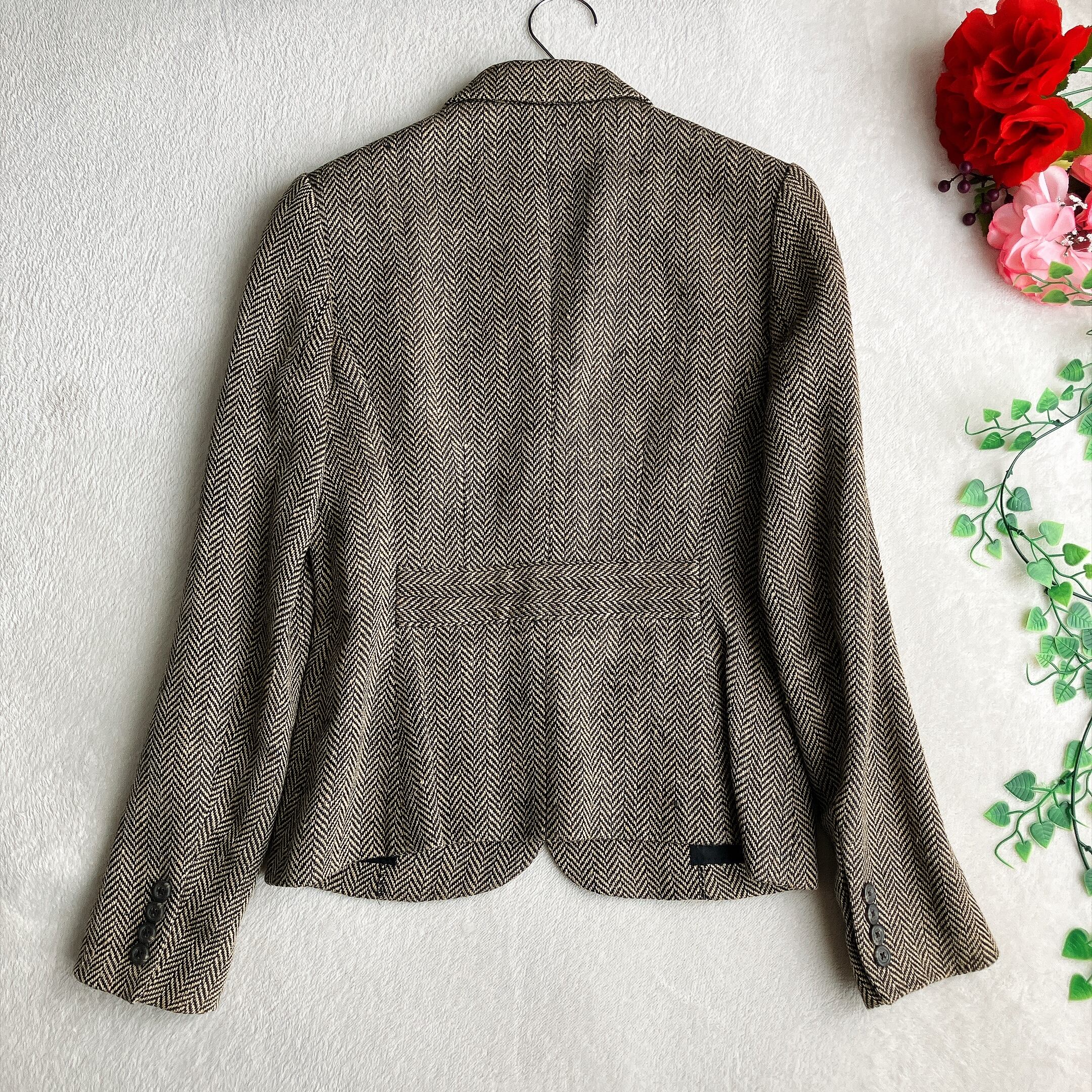 美品】RALPH LAUREN ラルフローレン☆ヘリンボーン リネンシルク