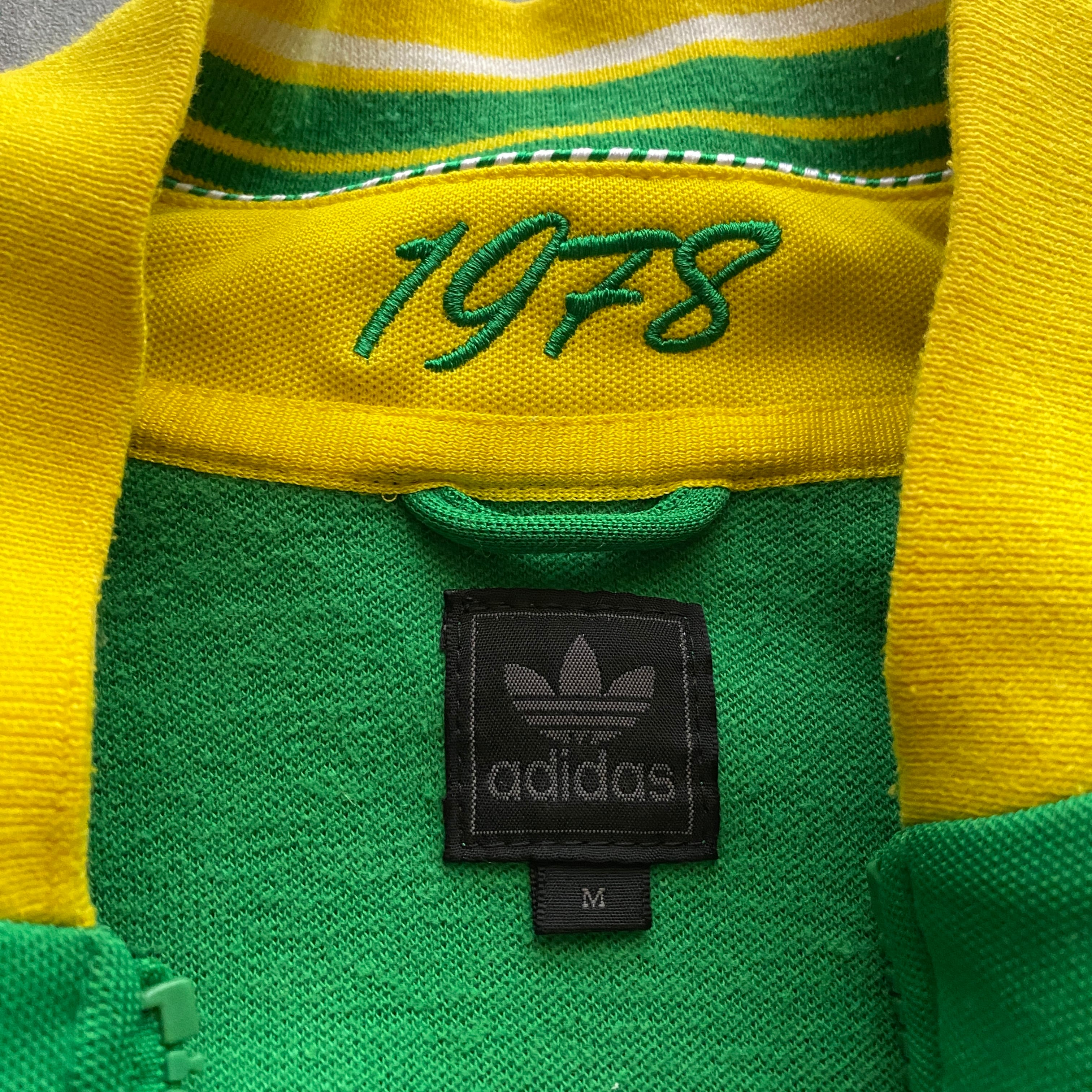 adidas アディダス ブラジルカラー トレフォイル×国旗 刺繍ロゴ ジャージ トラックジャケット adidas アディダス ブラジルカラー トレフォイル×国旗 刺繍ロゴ ジャージ トラックジャケット