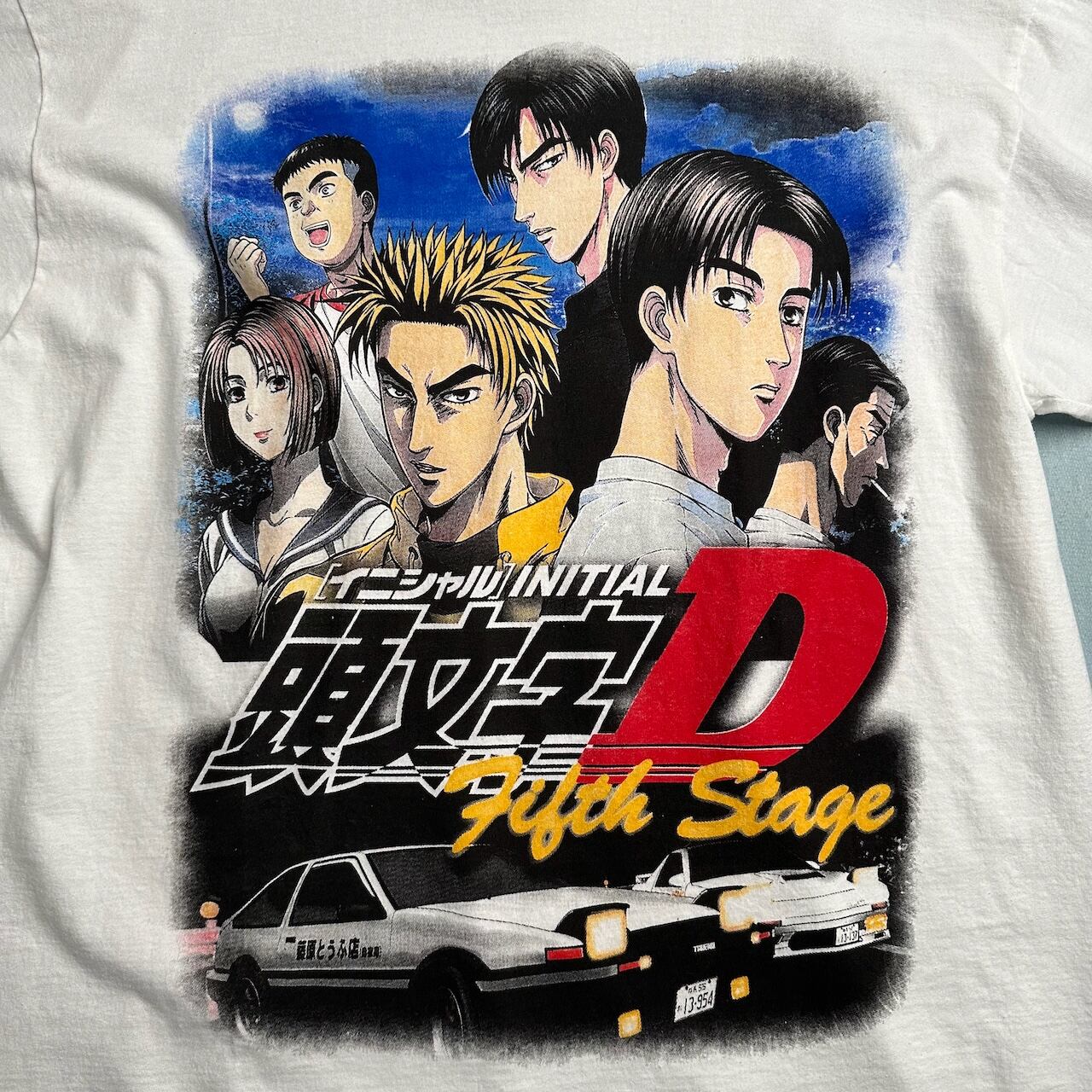 頭文字D イニシャルD 両面プリント 白 | RUFFY