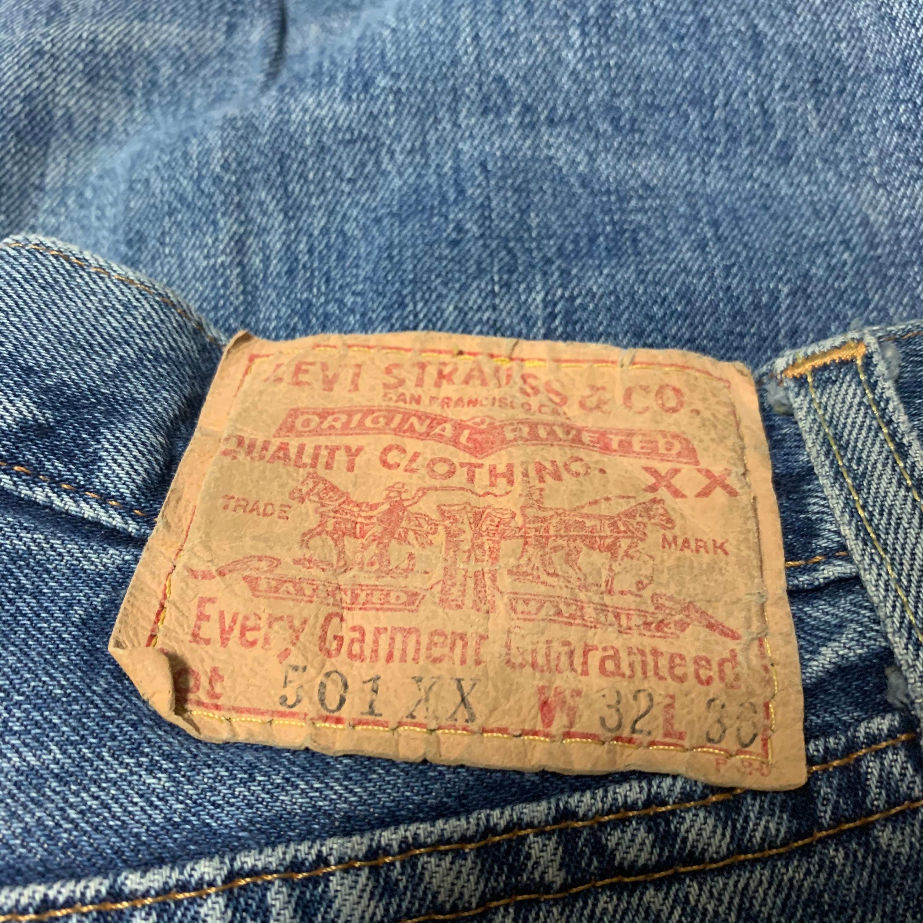 LEVI'S 501XX  1947 W33 L32 赤耳　ビッグE