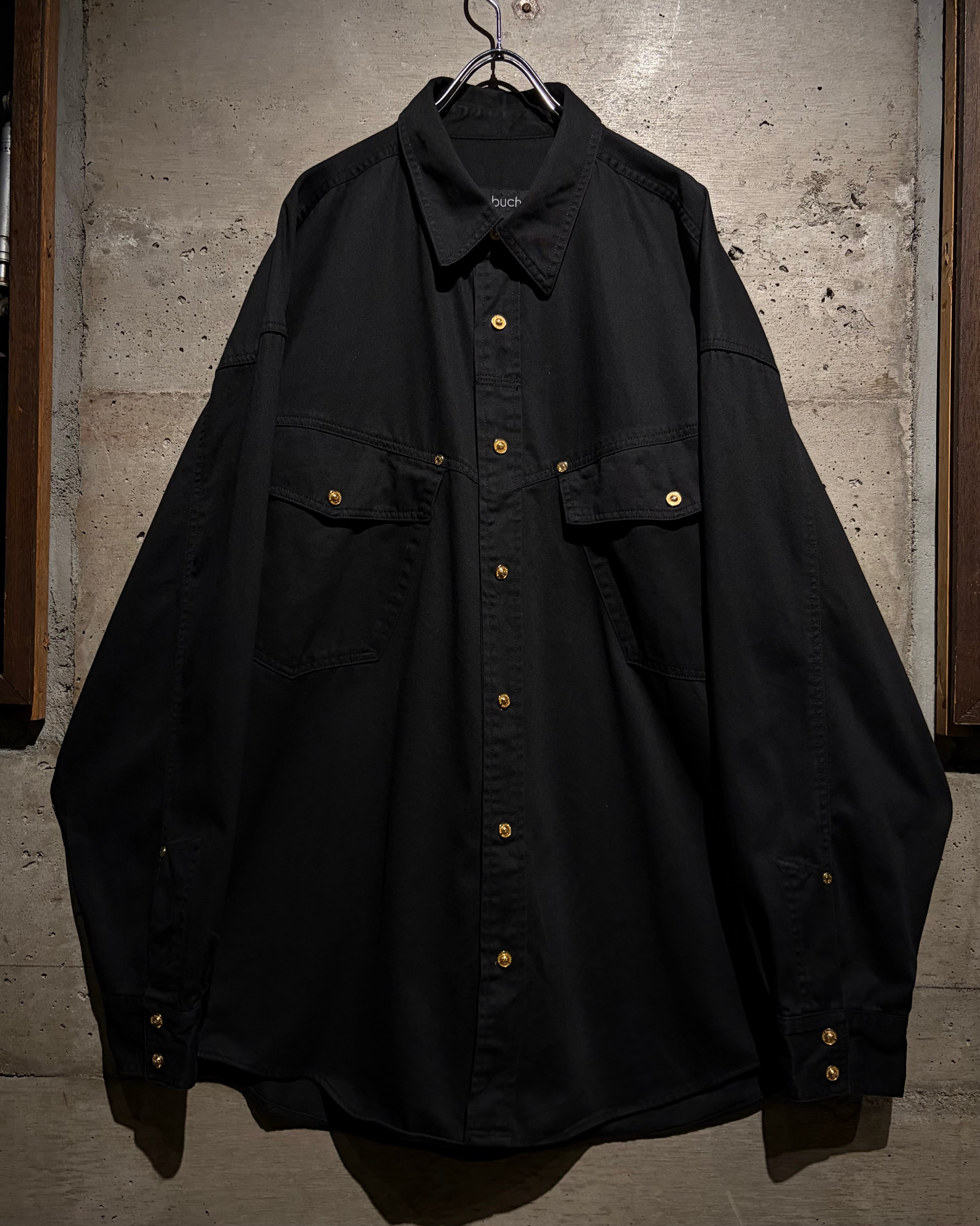 Caka】“Marc Buchanan Pelle Pelle” Vintage Oversized L/S Twill