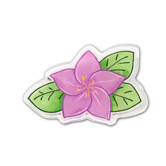 びしゅたんの花飾り【アクリルヘアクリップ】