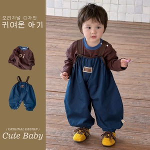 【BABY&KID】ゆったりブルーサロペット