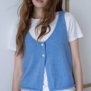 soft touch v neck knit vest