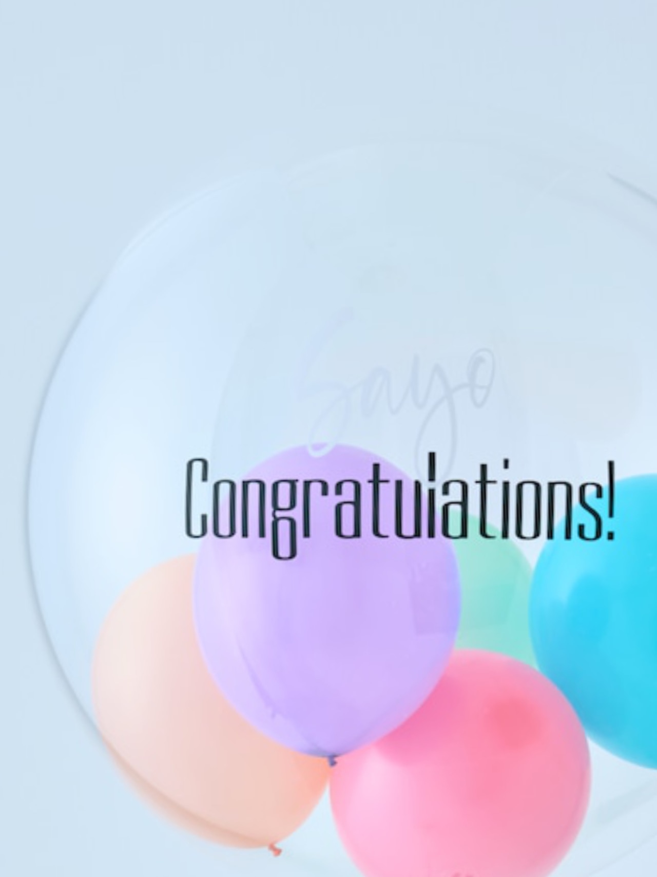 BUBBLE BALLOON sizeM カラフル