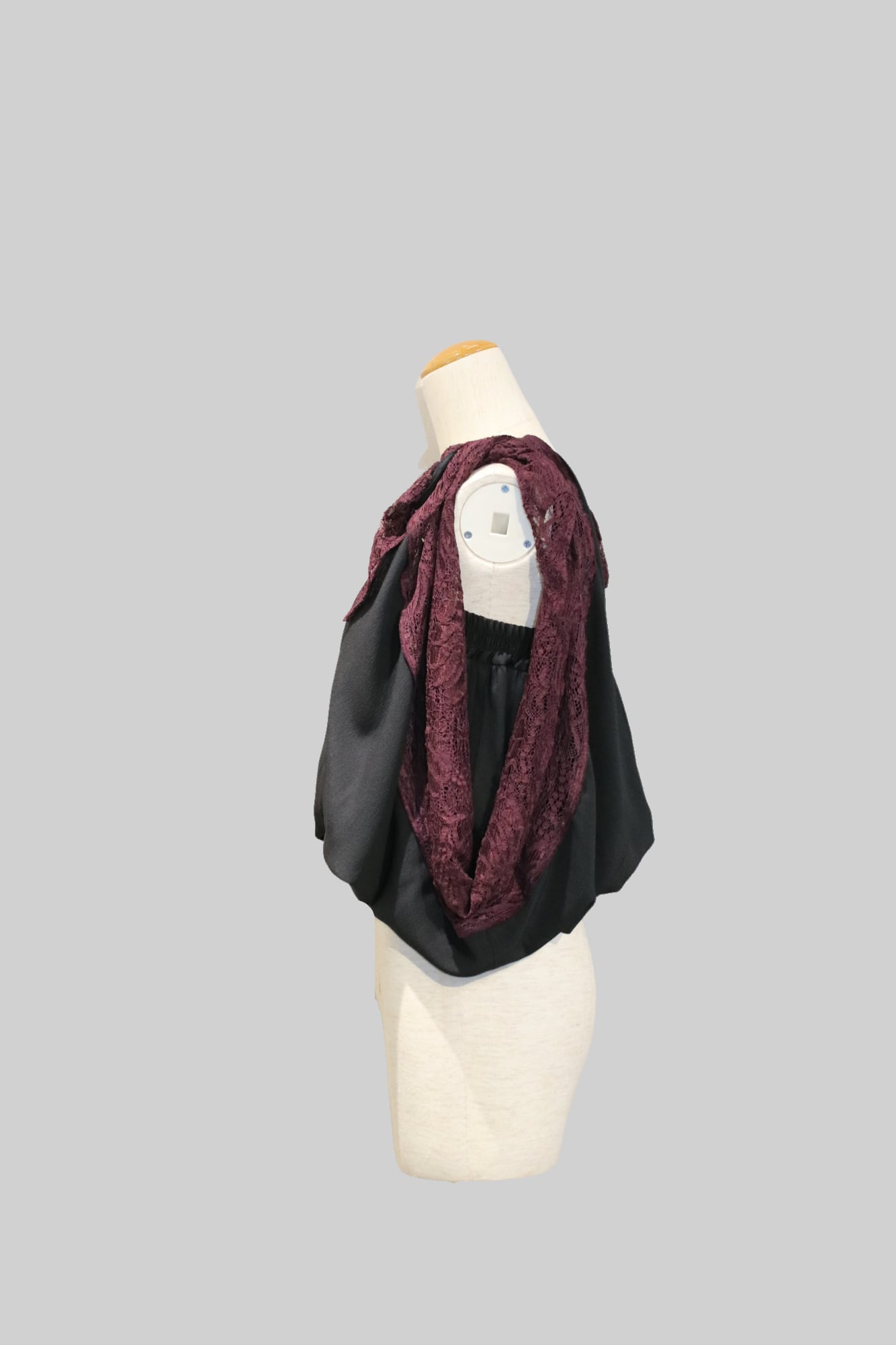 24AW】FUMIE=TANAKA 2way satin lacey (BLACK) F24A-29 | IAAAM ONLINE