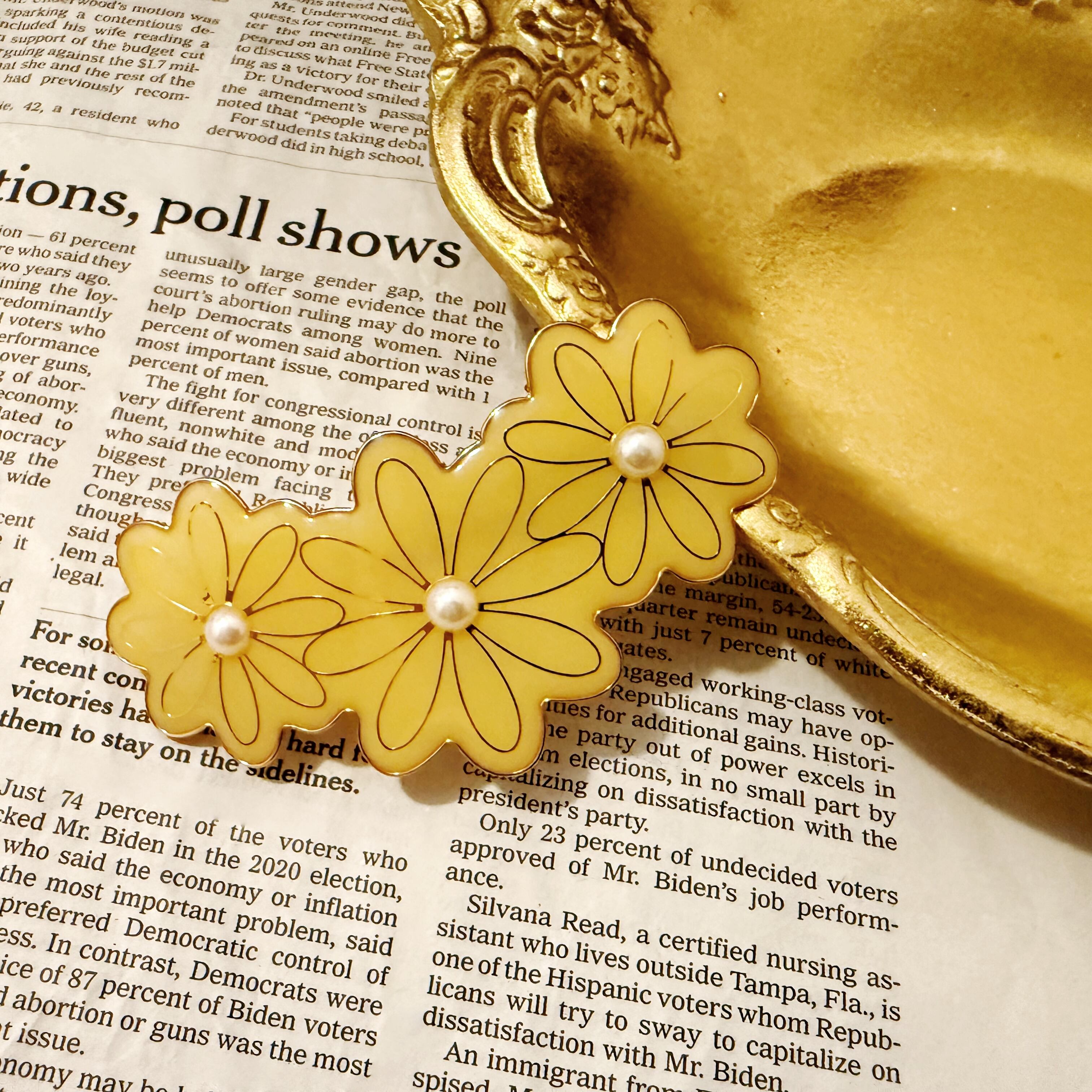 お花のバレッタ