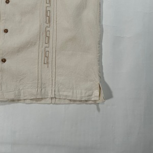 9796 somi 開襟シャツ 半袖シャツ オーバーサイズ ラインデザイン XL