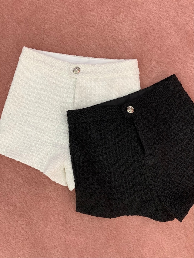 【Renonqle】simple tweed short pants