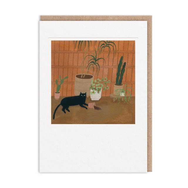 Plant Cat Greeting Card
