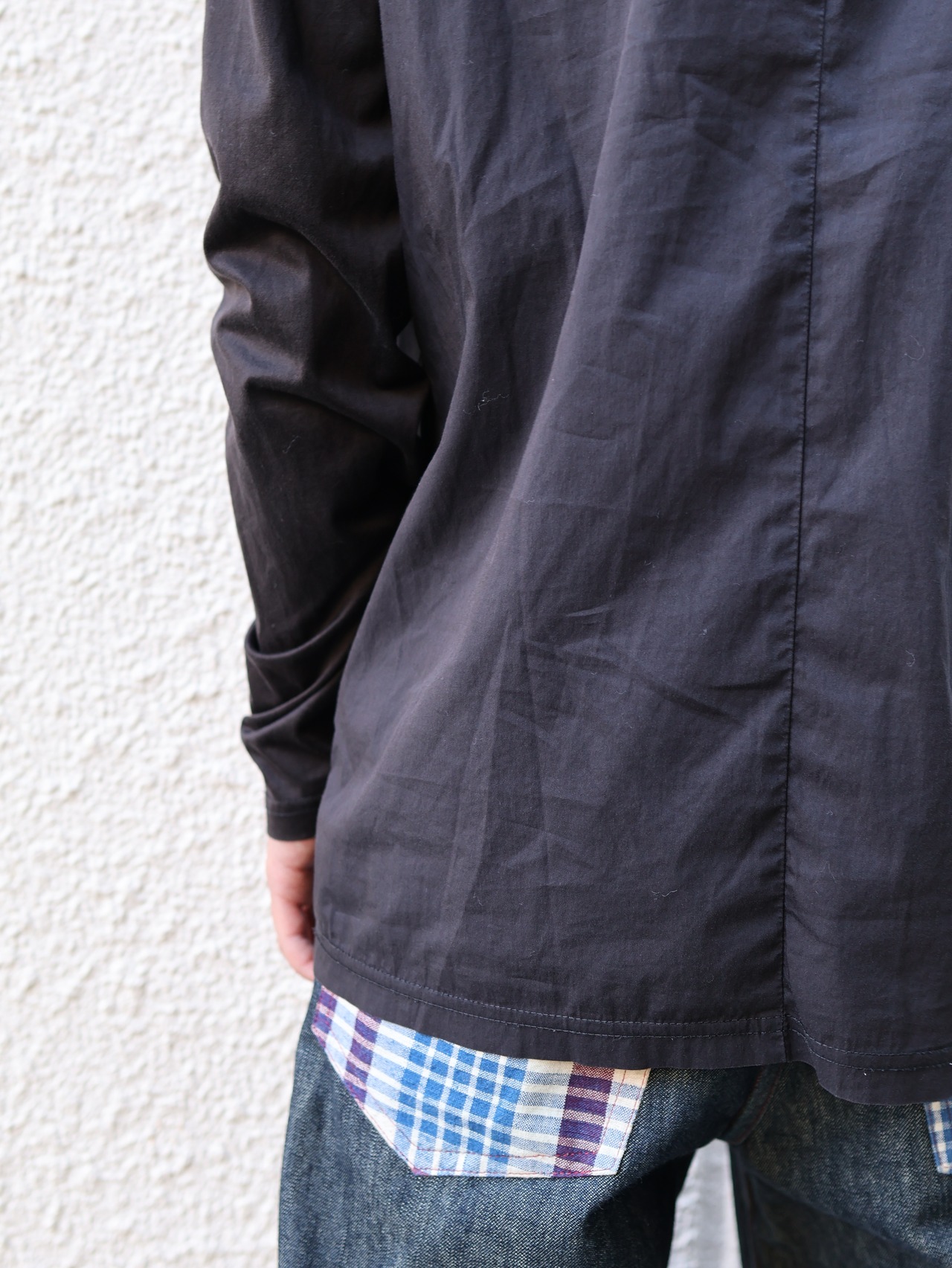 【neil barrett】material docking long sleeve top