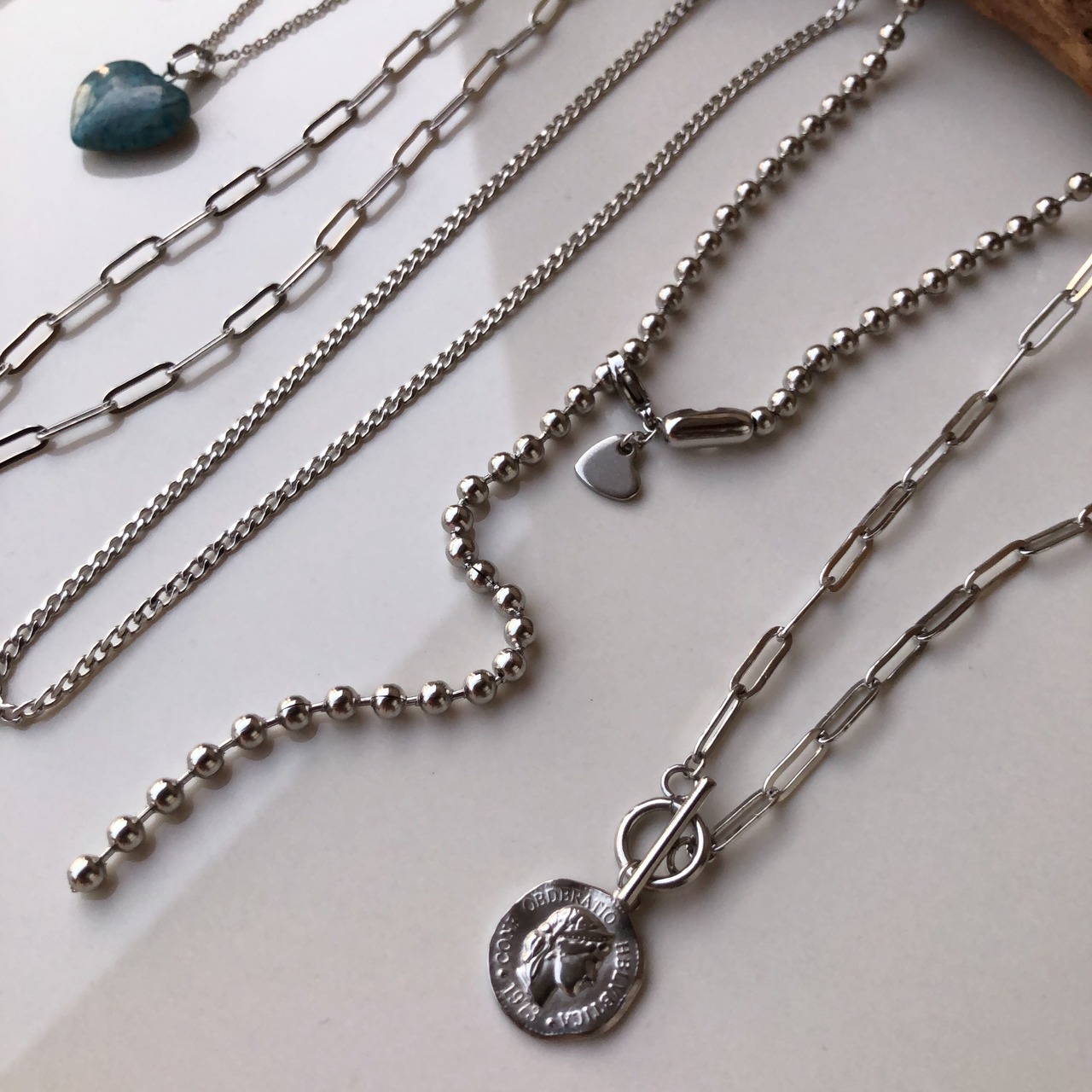 Curb Chain Necklace – 3 Lengths［SSN012］