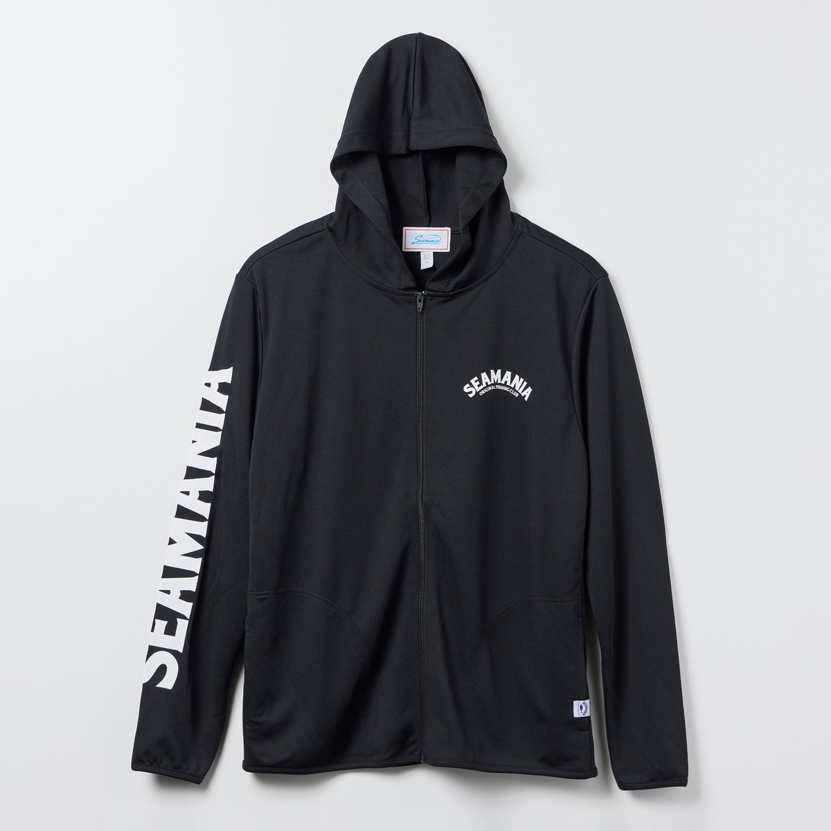 Seamania】ロゴドライメッシュジップパーカー [BLK] | bassmania.jp