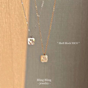 《Stainless》Shell Block NICO ネックレス／SIL