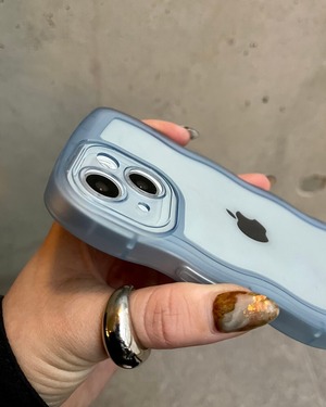 クリアなくねくねケース（ブラック）