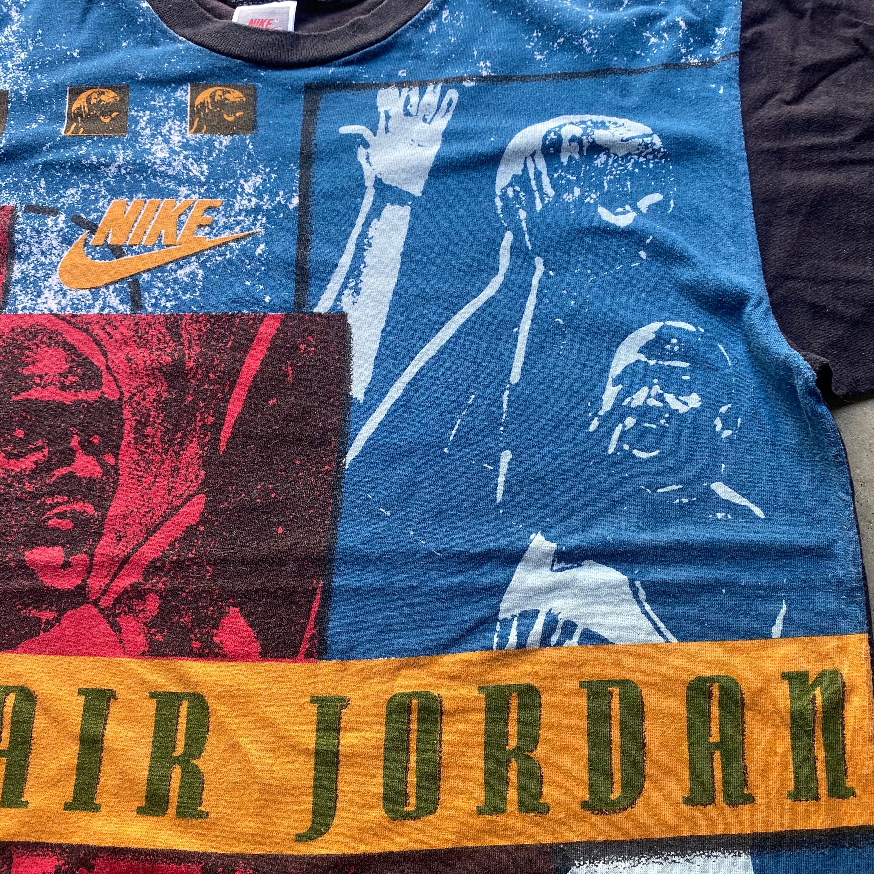 【激レア】90s 銀タグ NIKE JORDAN ビッグプリントTシャツ