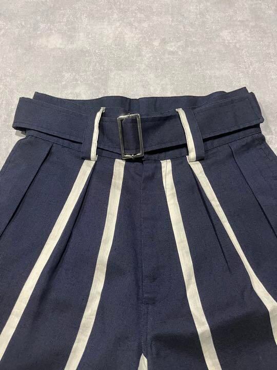 E.TAUTZ 16ss ハーフパンツ ストライプ ベルト付 | tspea.org