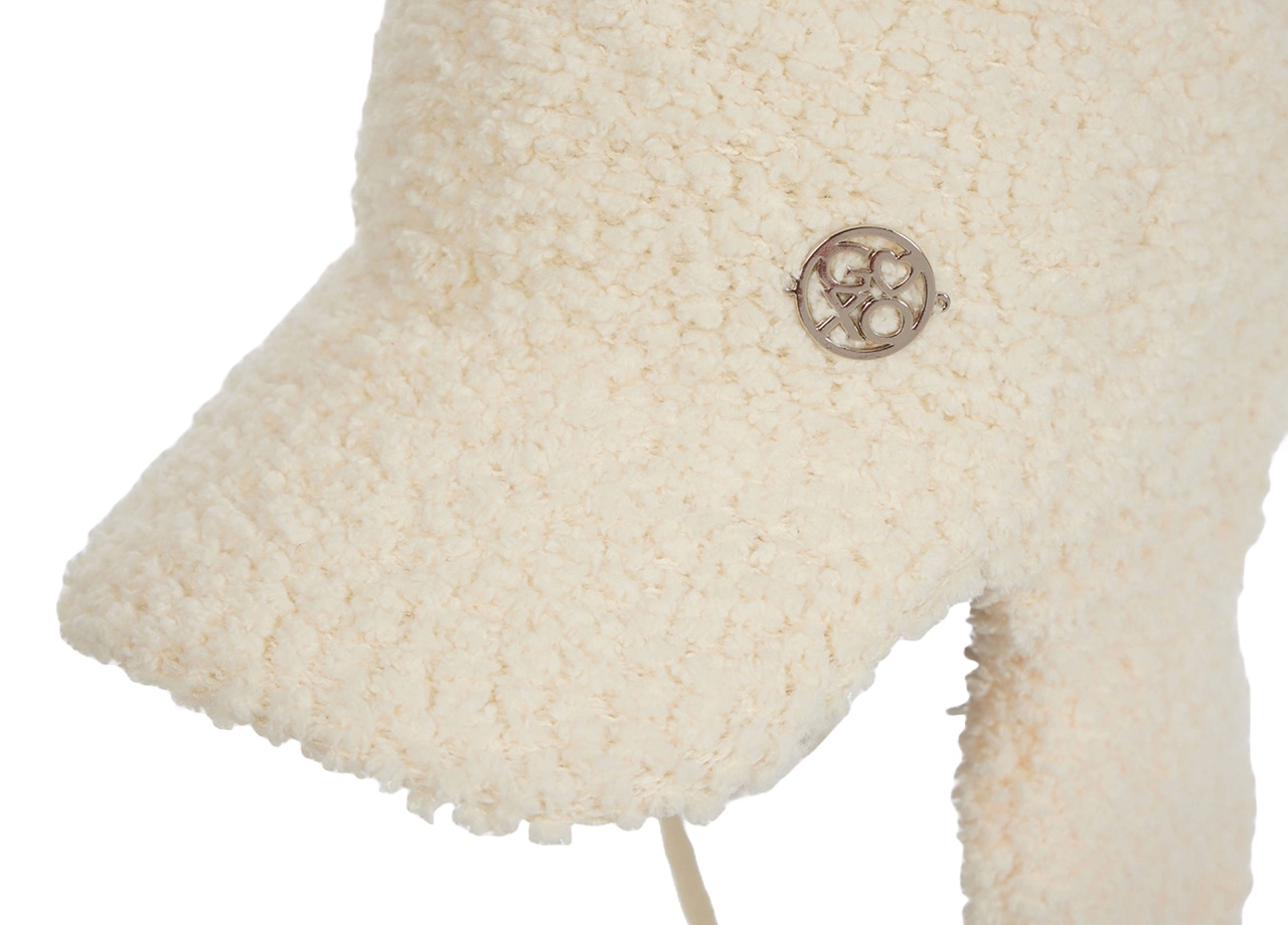 GOXO ゴーエックスオー エッセンシャルフラッピーイヤーハット アイボリー