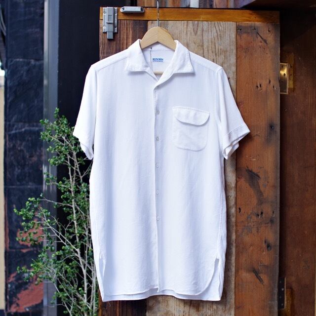 Euro Open Collar S/S Cotton Shirt / ヴィンテージ シャークカラー ...