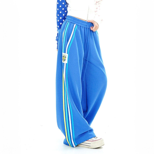 マルチサイドラインワイドスウェットパンツ 2col R02753