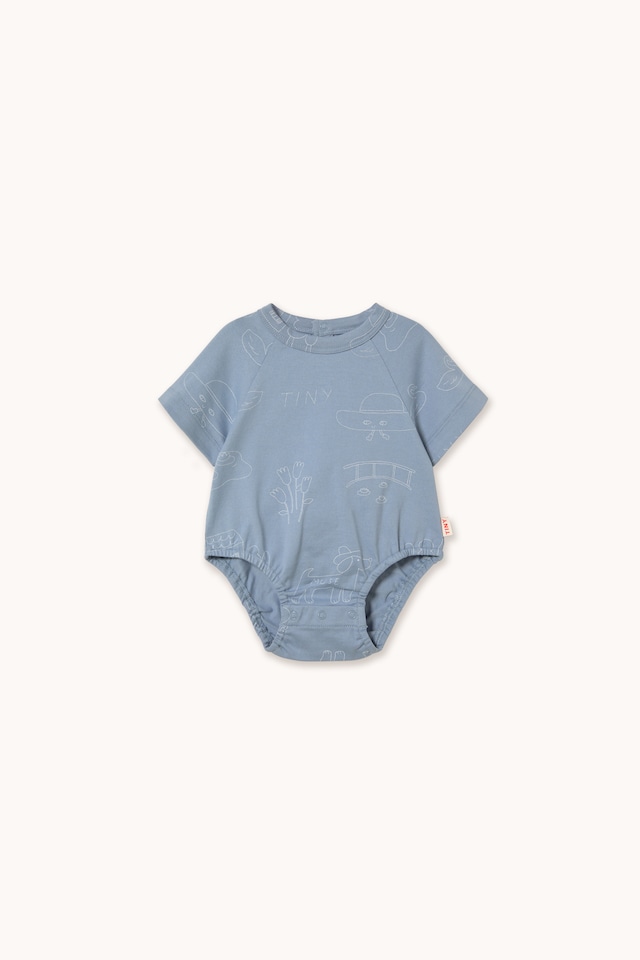 送料無料 tinycottons/TINY GIVERNY KNITTED BODY grey