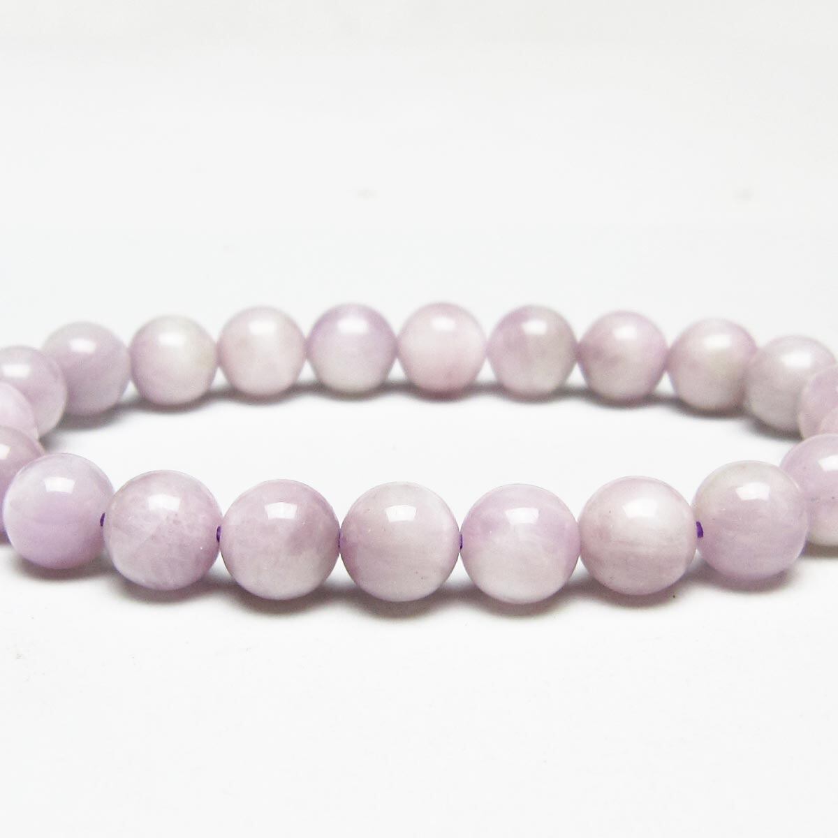 クンツァイト ブレスレット 9mm ミルキークンツァイト ブレス 一点物 メール便可 [M便 1/10] 111-46474