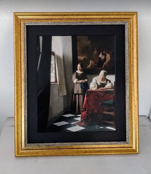 ◎ヨハネス・フェルメール『手紙を書く婦人と召使』ジクレー☆人物画