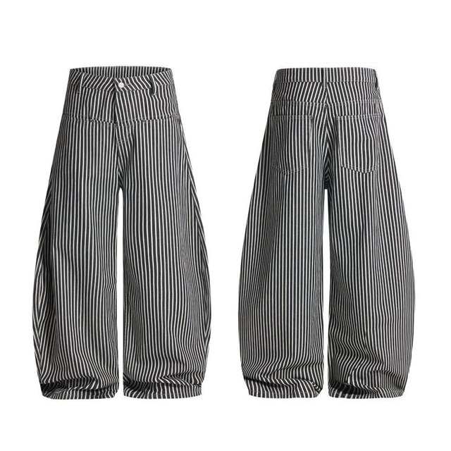 ヴィンテージフルレングスストライプワイドカーゴパンツ 1col   R01879