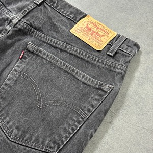 90s Levi's 550 black denim W38L32 古着