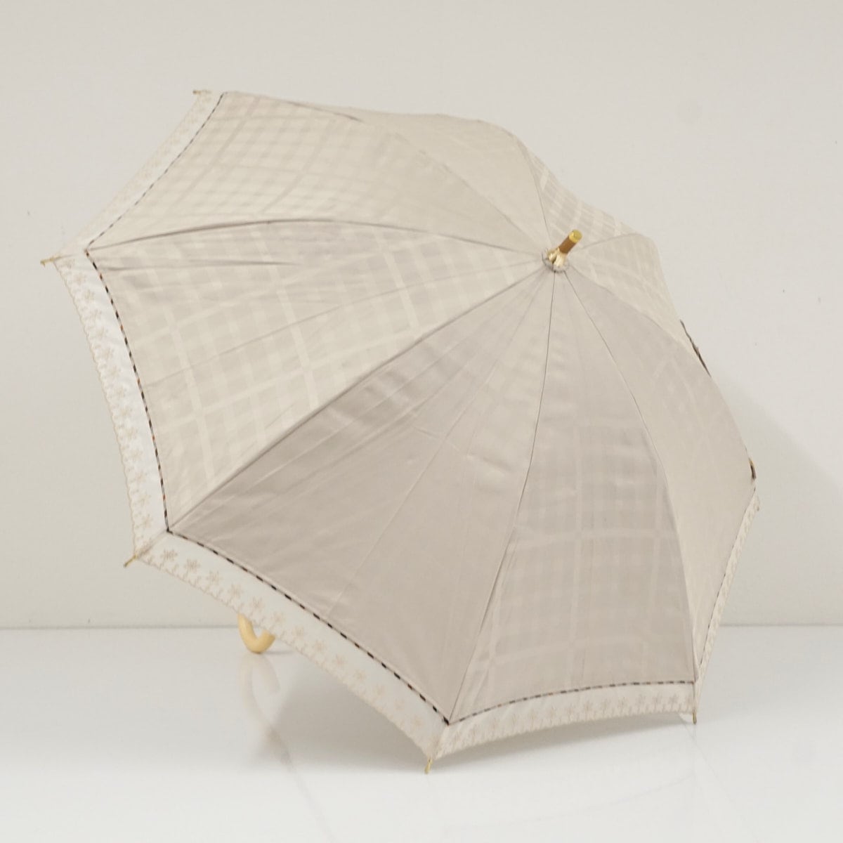 日傘 DAKS ダックス 晴雨兼用日傘 USED美品 ジャガードチェック
