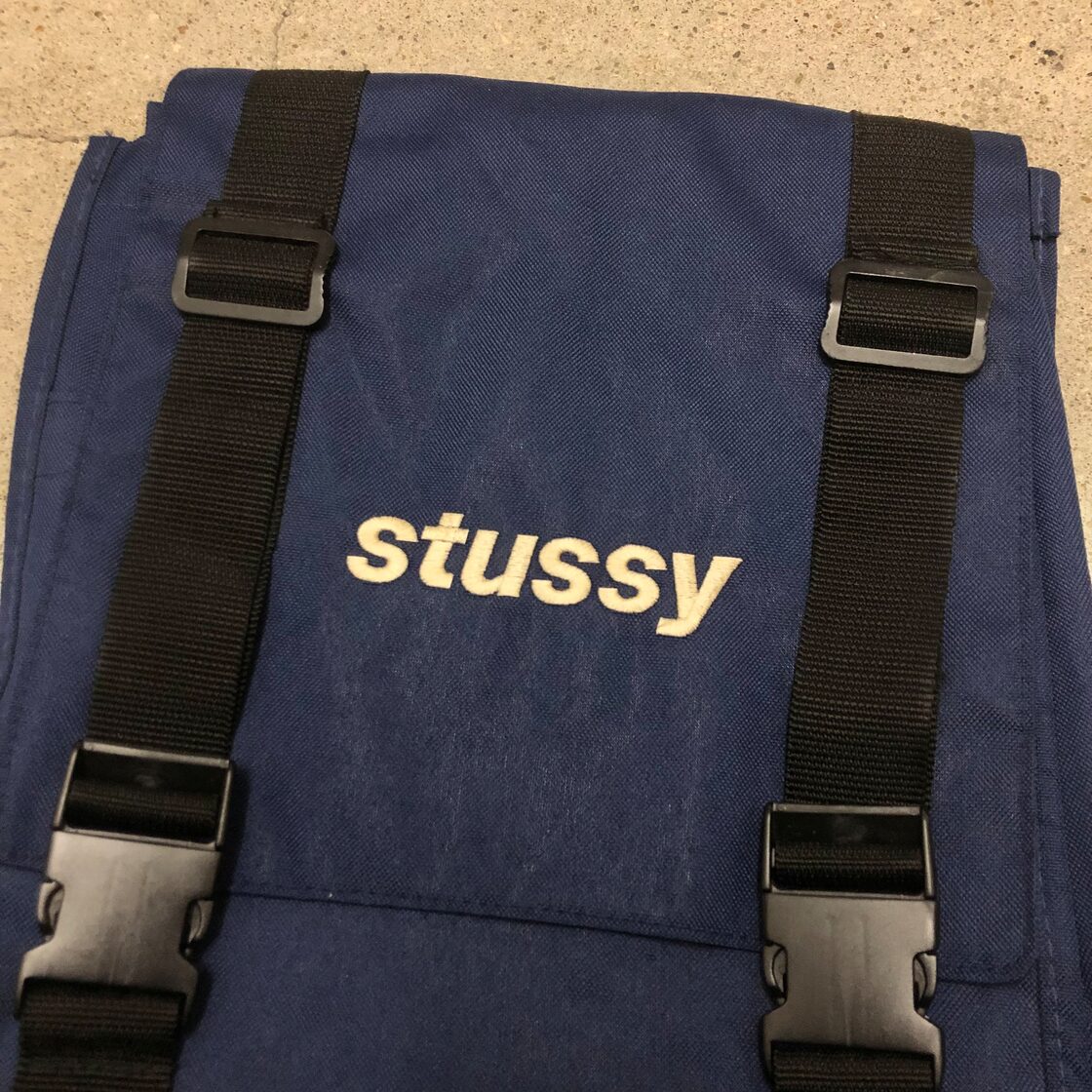 90s OLD STUSSY/Backpack/台湾製/バックパック/リュック/刺繍ロゴ 
