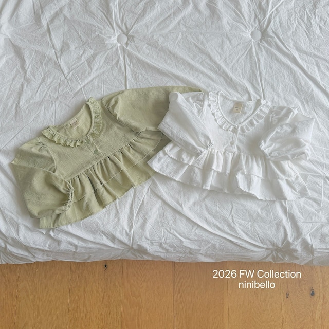 【取寄】ninibello|monet lace blouse|モネレースブラウス|XS-2XL|kids|26 autumn