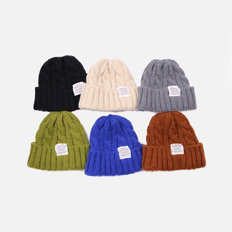 ★TWISTED WOOL KNIT HAT　　25189