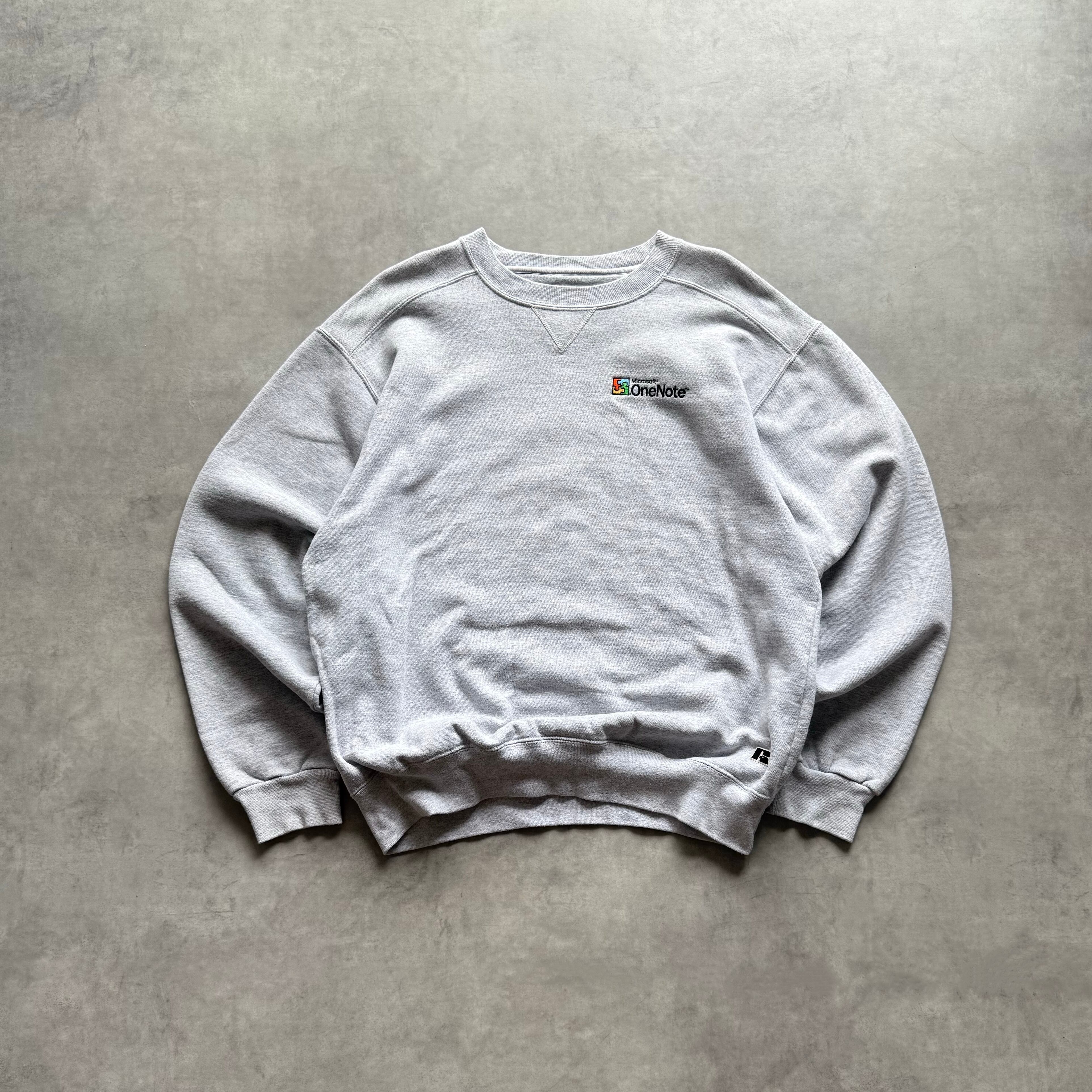 90's Russell athletic Microsoft onenote sweat shirt