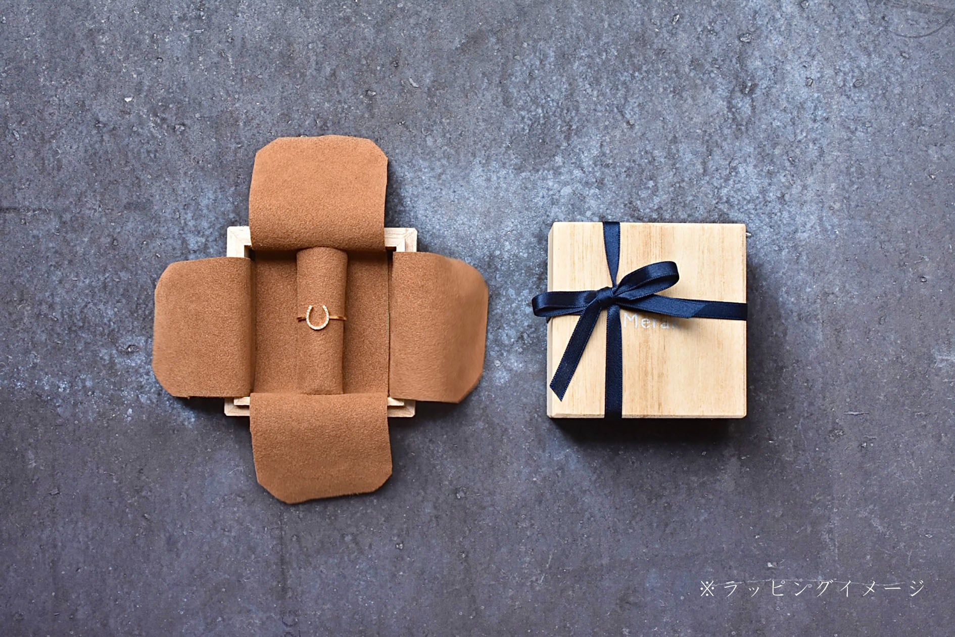 ベニトアイトピンキーリング 0.05ct / K18YG | Merak jewelry shop