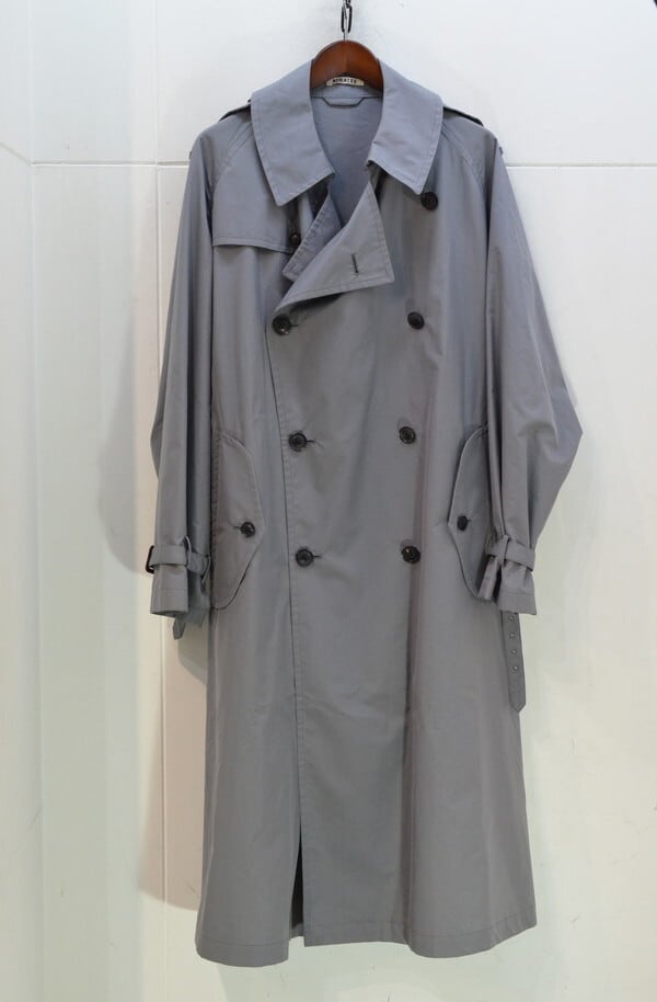 AURALEE FINX POLYESTER BIG TRENCH COAT | goodbadstore