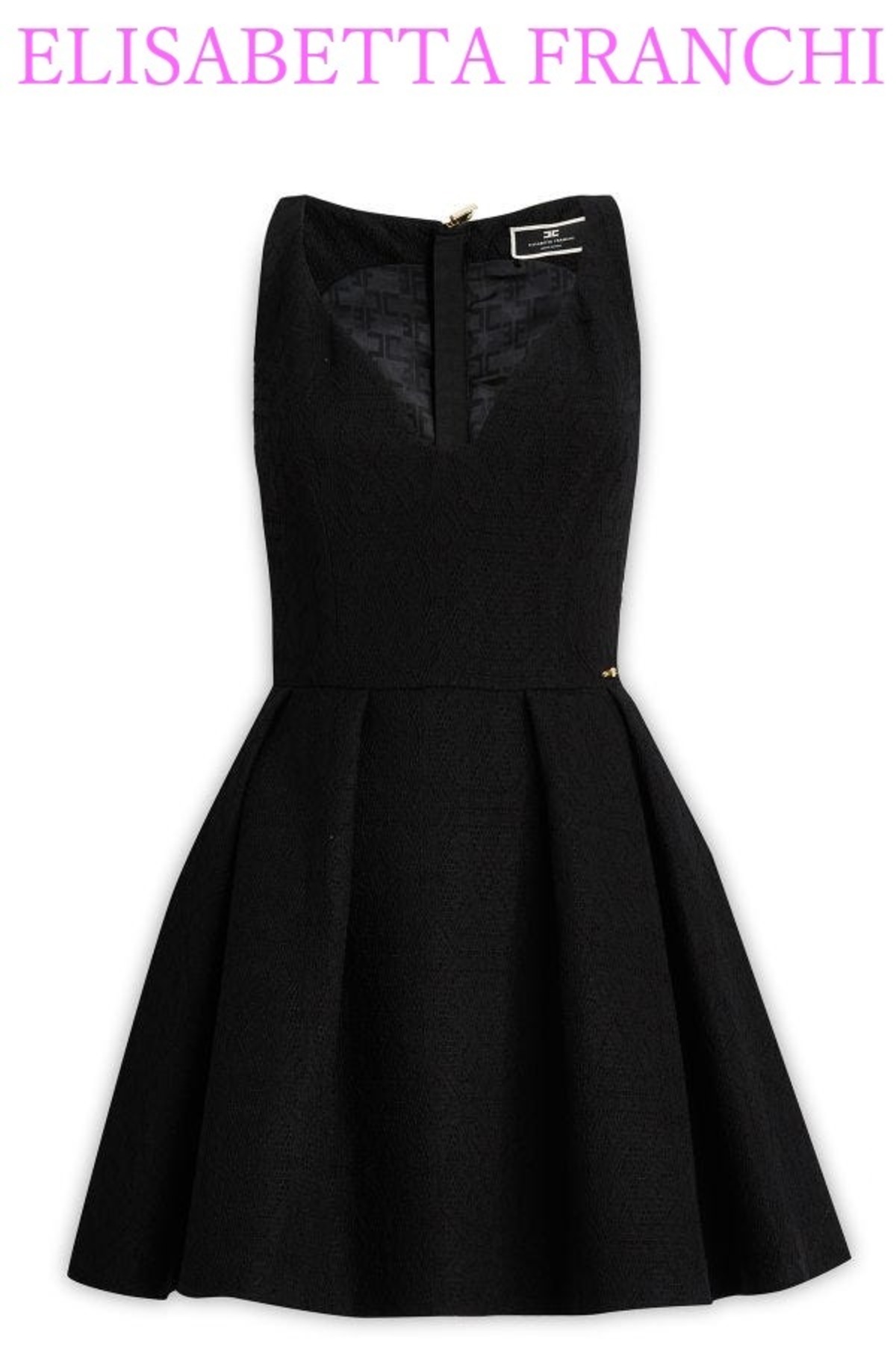 黒のレースのドレス By：ELISABETTA FRANCHI（エリザベッタ フランキ 