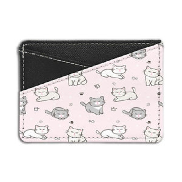 【送料無料】パターンクレジットカード  s5213cute cat pattern credit card holder wallet  s5213