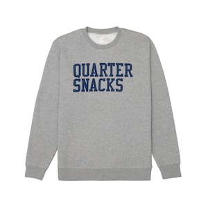 QUARTERSNACKS / DORM ROOM CREWNECK HEATHER GREY