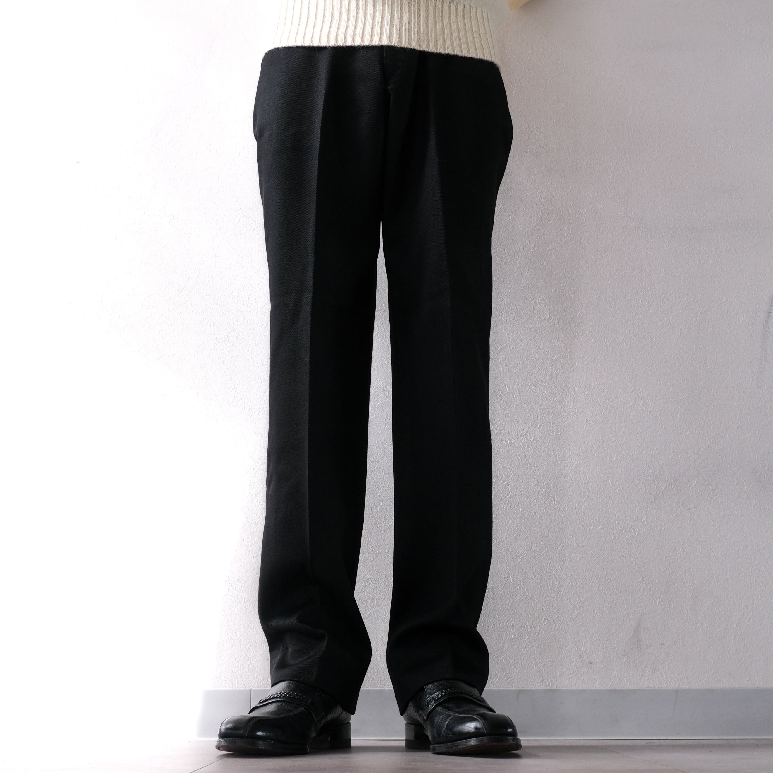 希少 HERMES button gimmick pants 46 Hermes Straight Cut Jeans Vert