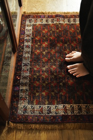 1385-01 Vintage Baluch rug