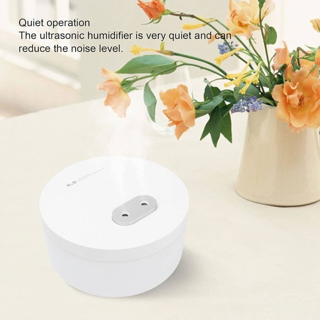 空気加湿器 1000ml ミニ 加湿器 サイレント 噴霧 アロマディフューザー ライト付き アロマセラピー ディフューザー