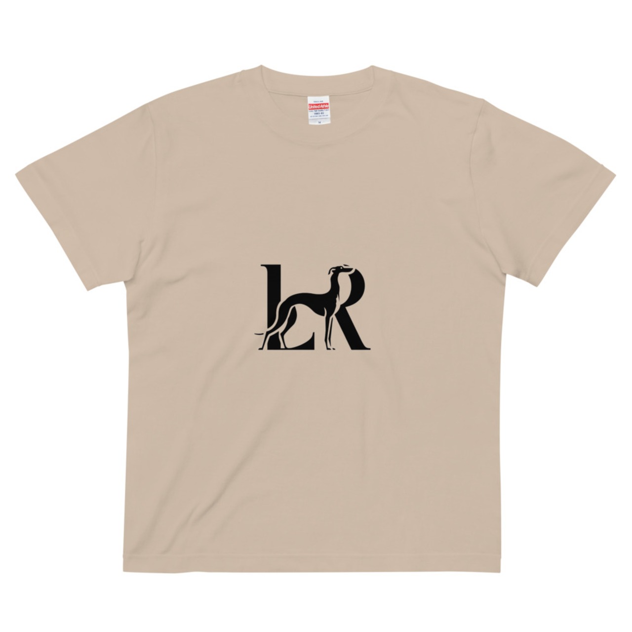 「LR」 Italian Greyhound logo ユニセックス ハイクオリティーTシャツ A0117