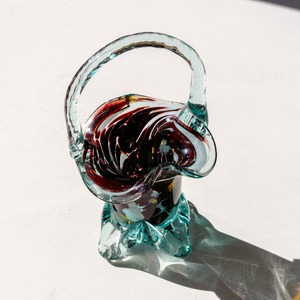 Marble Glass Basket