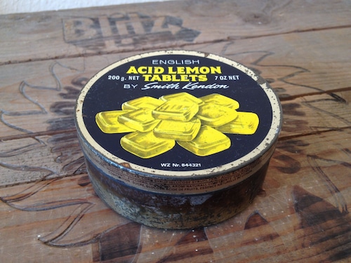 ACID LEMON TABLETS  イギリス 飴のティン缶