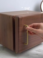 木のジュエリーボックス ジュエリーボックス オープンジュエリーボックス ３段 アクセサリーボックス 木製 無垢材 カバー ネックレス ジュエリー収納 ボックス ホーム リング イヤリング ピアス ネックレス 北欧